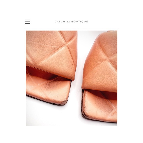 Bottega Veneta Pink Padded Mule Sandal Sz 40.5 (US 10) - Picture 7 of 8